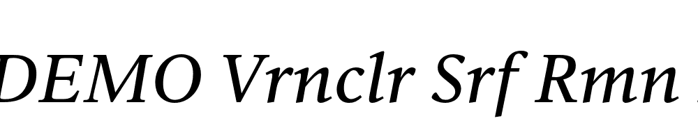 FSP DEMO Vrnclr Srf Rmn Italic