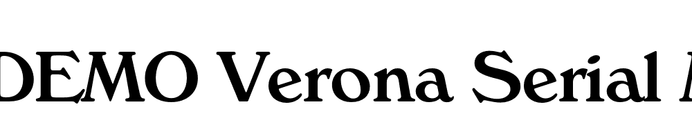  DEMO Verona Serial Medium Regular