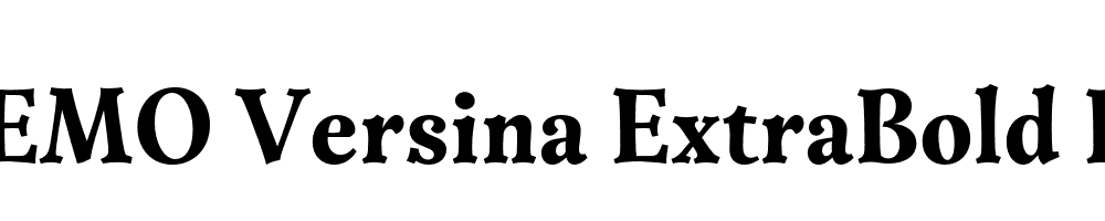 FSP DEMO Versina ExtraBold Regular