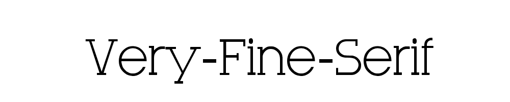 Very-Fine-Serif