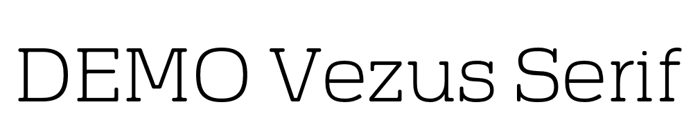  DEMO Vezus Serif Light Regular