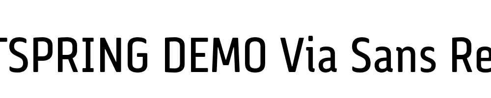  DEMO Via Sans Regular