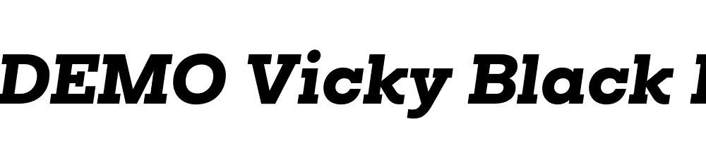 FSP DEMO Vicky Black Italic