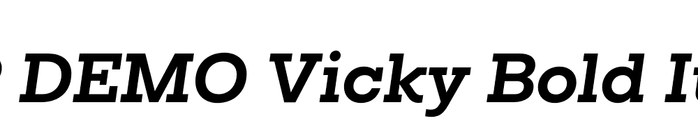 FSP DEMO Vicky Bold Italic