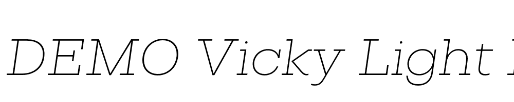 FSP DEMO Vicky Light Italic