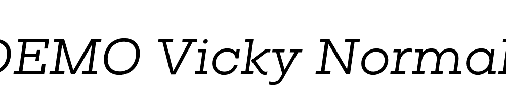 FSP DEMO Vicky Normal Italic