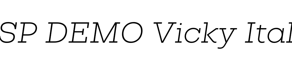 FSP DEMO Vicky Italic