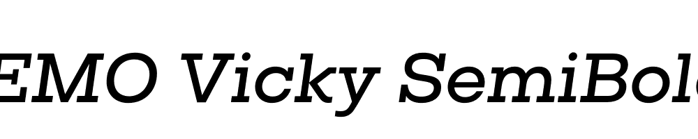 FSP DEMO Vicky SemiBold Italic