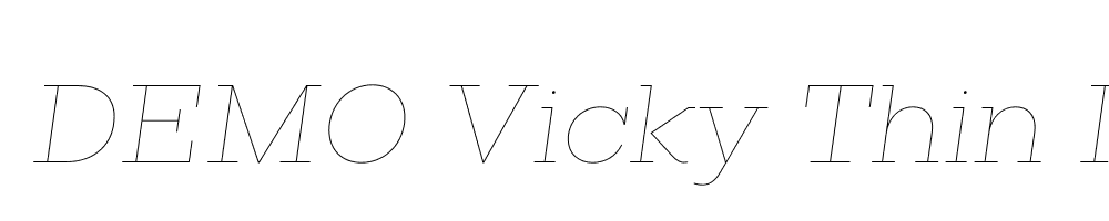 FSP DEMO Vicky Thin Italic