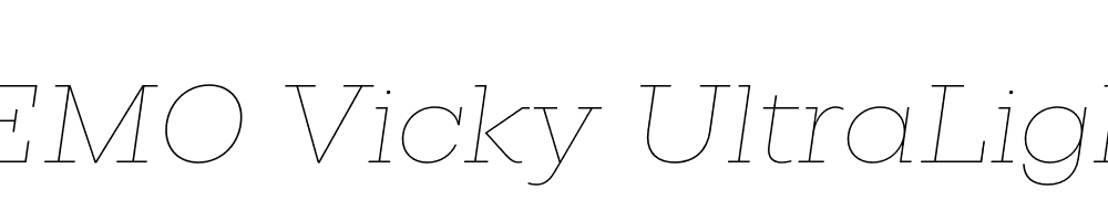 FSP DEMO Vicky UltraLight Italic