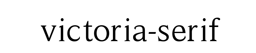 Victoria Serif