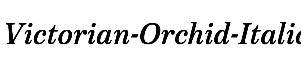 Victorian-Orchid-Italic