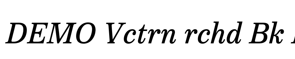 FSP DEMO Vctrn rchd Bk Italic