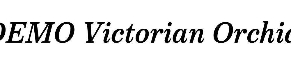 FSP DEMO Victorian Orchid Italic