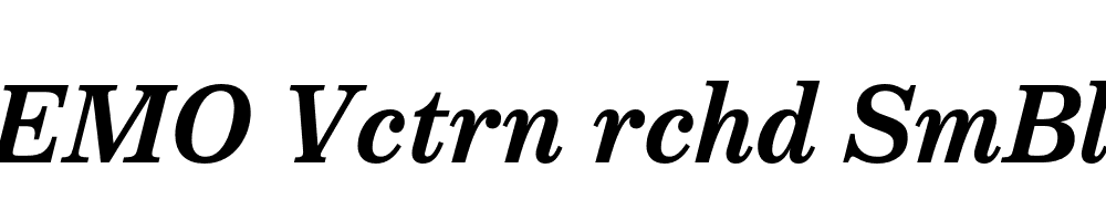 FSP DEMO Vctrn rchd SmBld Italic