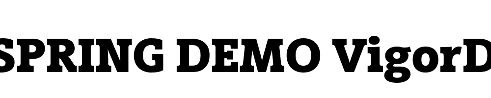  DEMO VigorDT Bold