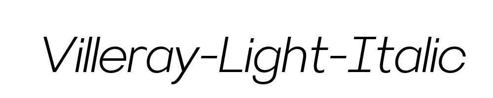 Villeray-Light-Italic