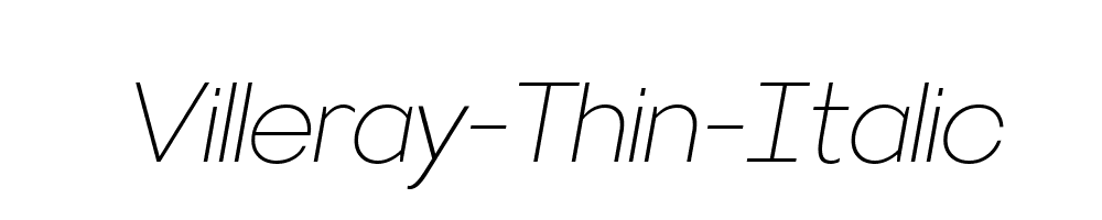 Villeray-Thin-Italic