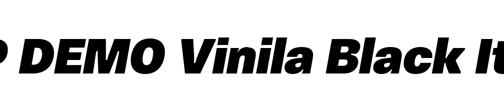 FSP DEMO Vinila Black Italic