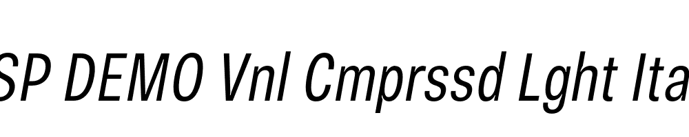 FSP DEMO Vnl Cmprssd Lght Italic