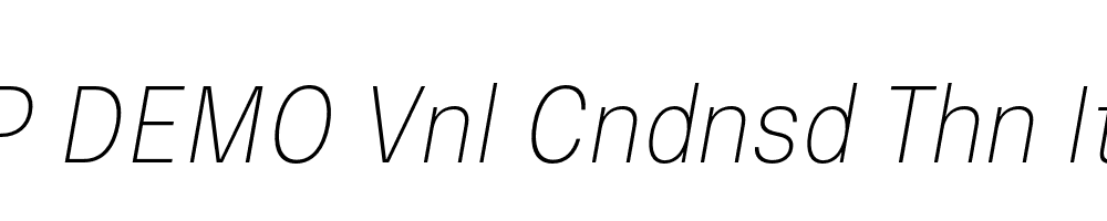 FSP DEMO Vnl Cndnsd Thn Italic