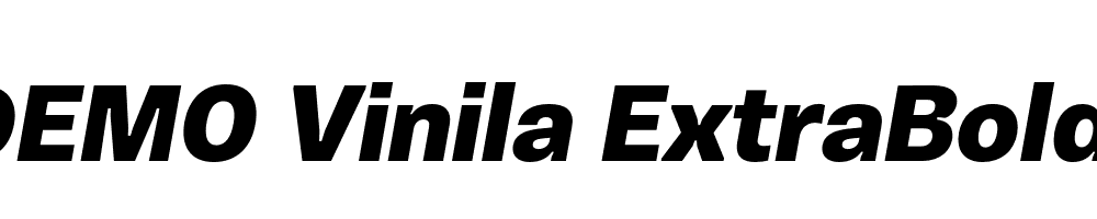 FSP DEMO Vinila ExtraBold Italic