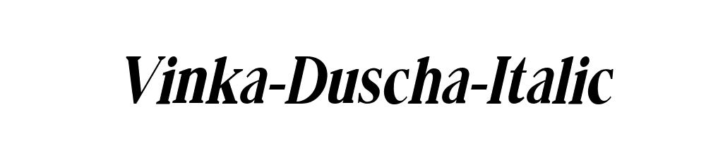 Vinka-Duscha-Italic