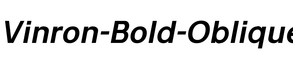 Vinron-Bold-Oblique