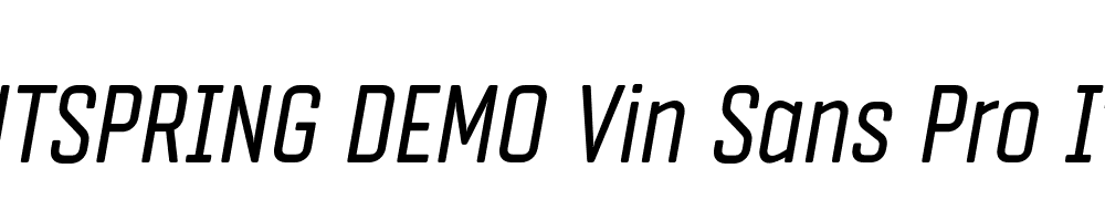  DEMO Vin Sans Pro Italic