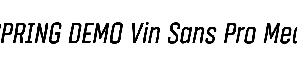  DEMO Vin Sans Pro Med Italic