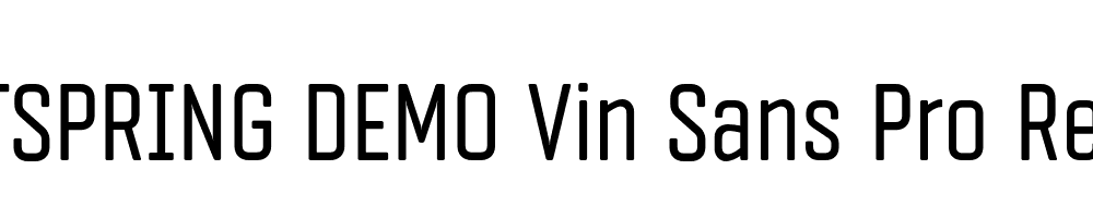  DEMO Vin Sans Pro Regular