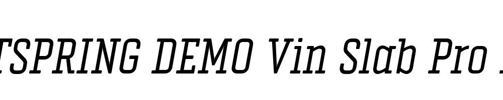  DEMO Vin Slab Pro Italic