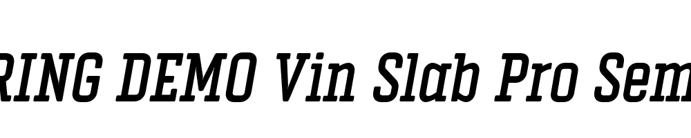  DEMO Vin Slab Pro SemBd Italic