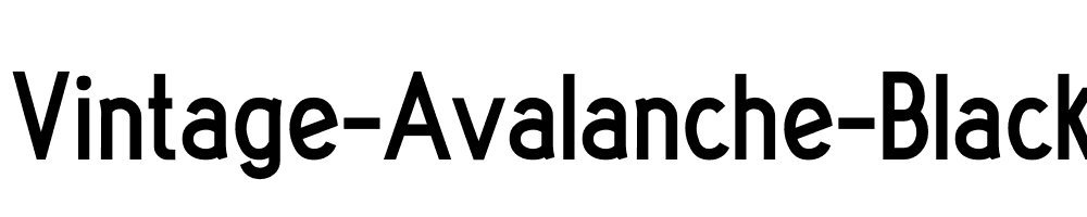 Vintage-Avalanche-Black