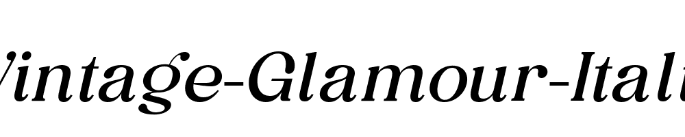 Vintage-Glamour-Italic