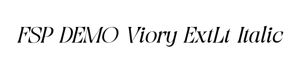 FSP DEMO Viory ExtLt Italic