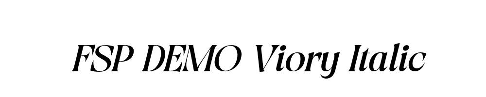 FSP DEMO Viory Italic