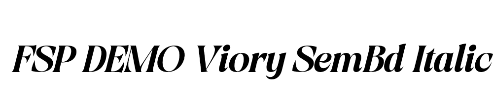 FSP DEMO Viory SemBd Italic