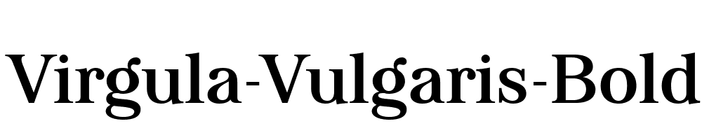 Virgula-Vulgaris-Bold