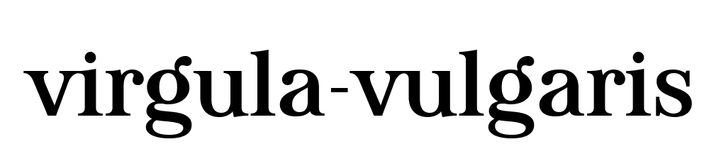 Virgula Vulgaris