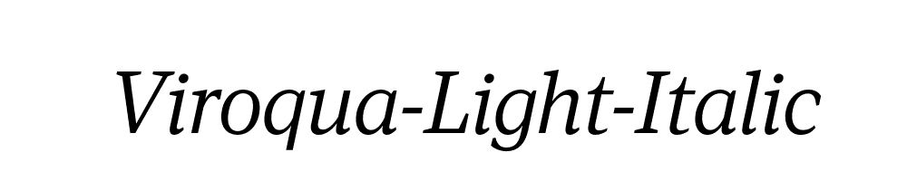 Viroqua-Light-Italic