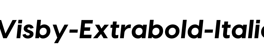 Visby-Extrabold-Italic