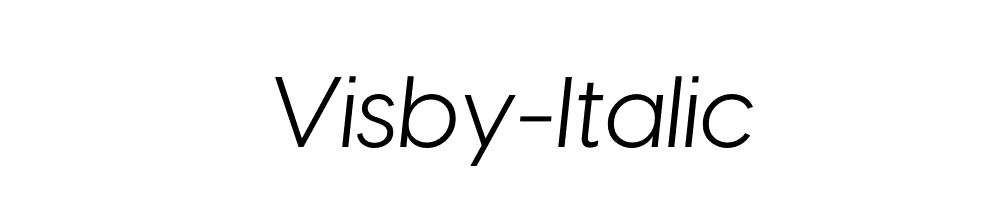 Visby-Italic