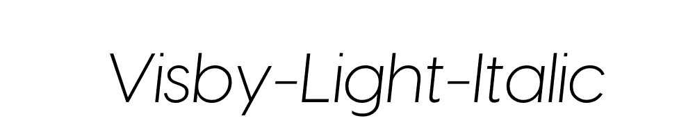 Visby-Light-Italic