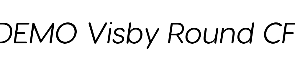 FSP DEMO Visby Round CF Italic