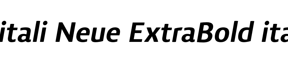  DEMO Vitali Neue ExtraBold italic Regular