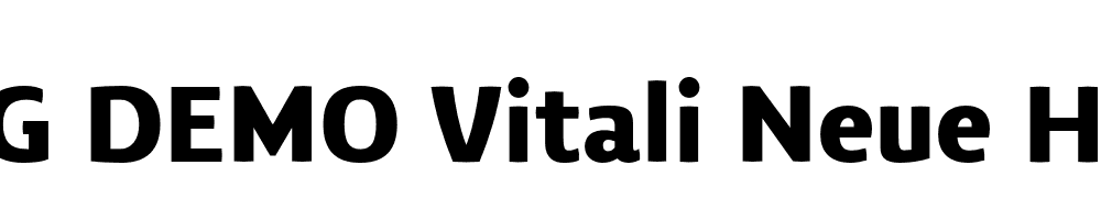  DEMO Vitali Neue Heavy Regular