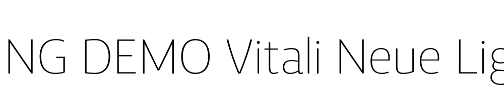  DEMO Vitali Neue Light Regular