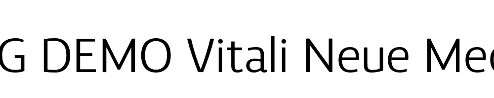  DEMO Vitali Neue Medium Regular