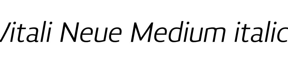  DEMO Vitali Neue Medium italic Regular